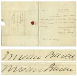 Martin Van Buren Autograph Letter Signed & Free Franked Signature